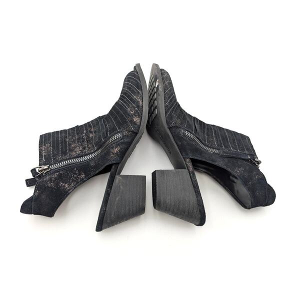 David Tate Sideview Block Heel Sandal Women's Black Metallic Size US9N EU39.5 - Picture 6 of 12